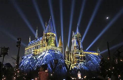 城堡建筑 3D投影灯光秀设计 3D projection light show design of Castle Building