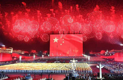 庆祝中华人民共和国成立70周年-上海花車